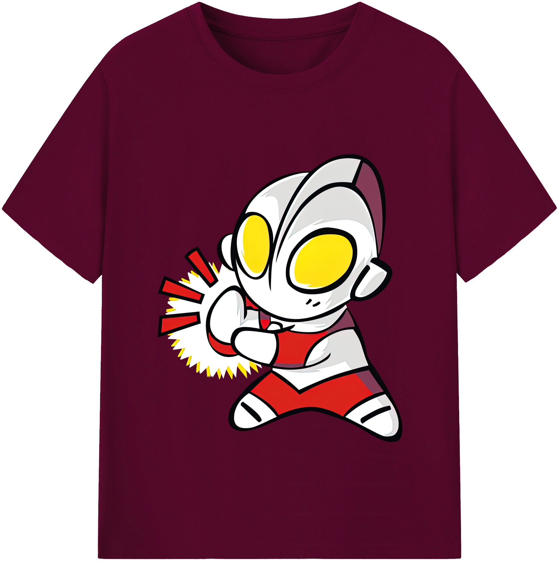 （画像用） ウルトラマン Ultraman レディースカジュアルプリントTシャツ（綿100％）